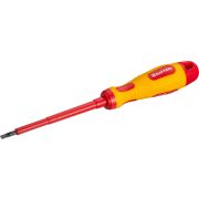 Отвертка Kraftool Expert высоковольтная Cr-Mo-V стержень SL 4.0x100 мм 250083-4.0-100