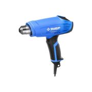 Фен строительный ЗУБР ФТ-П1600 2 режима, 1600Вт. насадки, коробка.