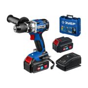 Дрель-шуруповерт ЗУБР DB-201-42 Бесщеточный 20В 70Нм 2х4Ач рукоять кейс