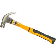 Молоток-гвоздодер Вихрь 450г фиберглассовая двухкомпонентная ручка с магнитом 73/6/8/8
