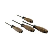 Набор отверток Hanskonner HK1040-19-4 S2 сталь, ручка из полимерного дерева